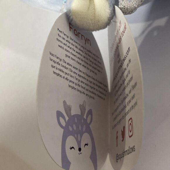 Squishmallows 5" Farryn the Fawn Deer Silver Tag 2020 - Picture 3 of 3